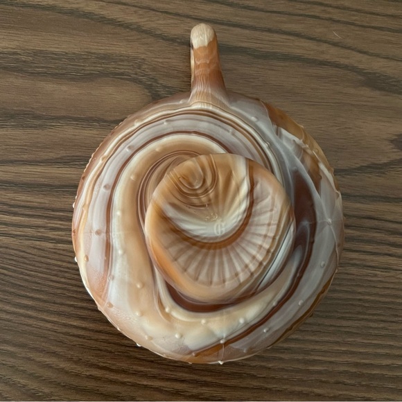 Caramel Swirl Slag Glass Bowl - Picture 6 of 14